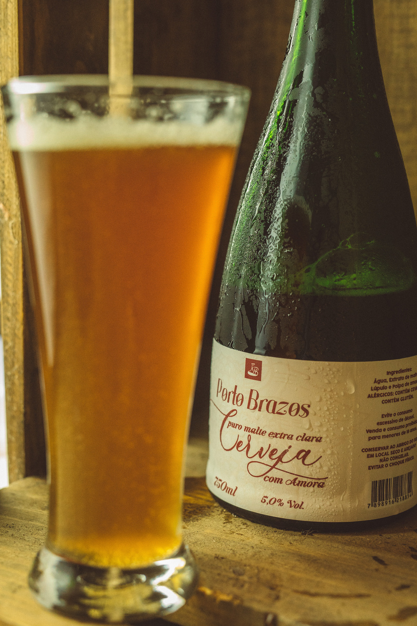 Cerveja com amora Porto Brazos