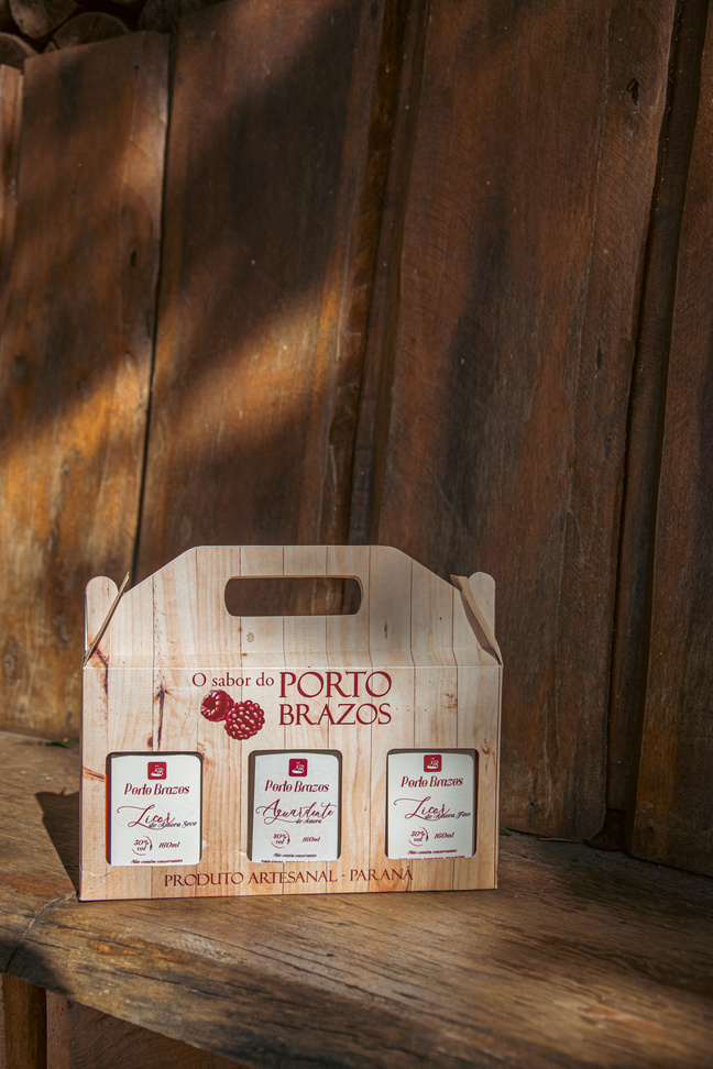 Conjunto de três destilados Porto Brazos