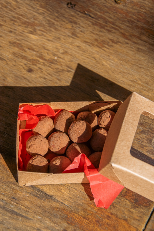 Caixa de trufas belgas Porto Brazos